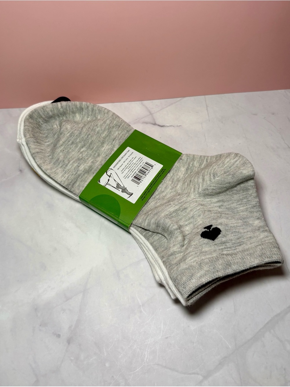 🍋 Kate Spade Quarter Socks - Lemons and Spade Prints - 3 Pairs - Shoe Size 4-10 - Picture 2 of 3
